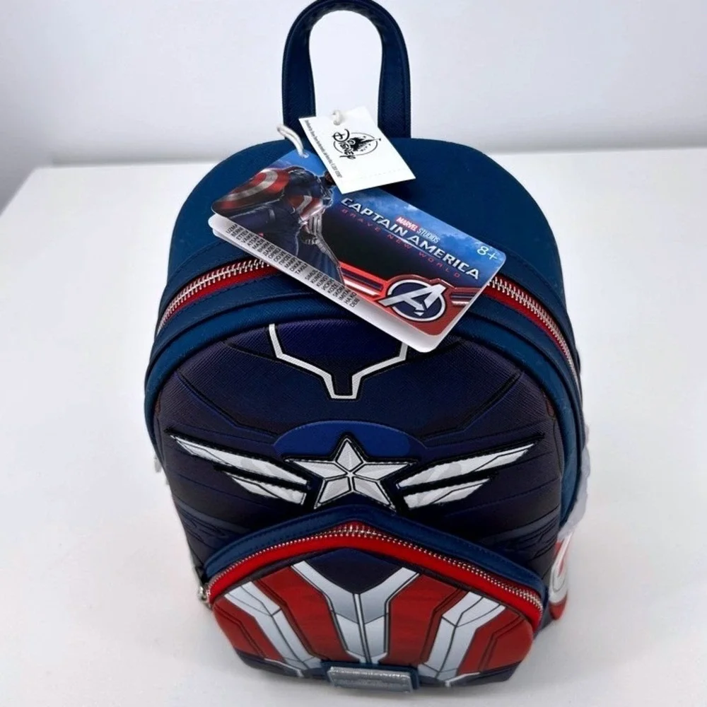 Disney Parks Marvel Captain America Brave New World Mini Backpack NWT $90